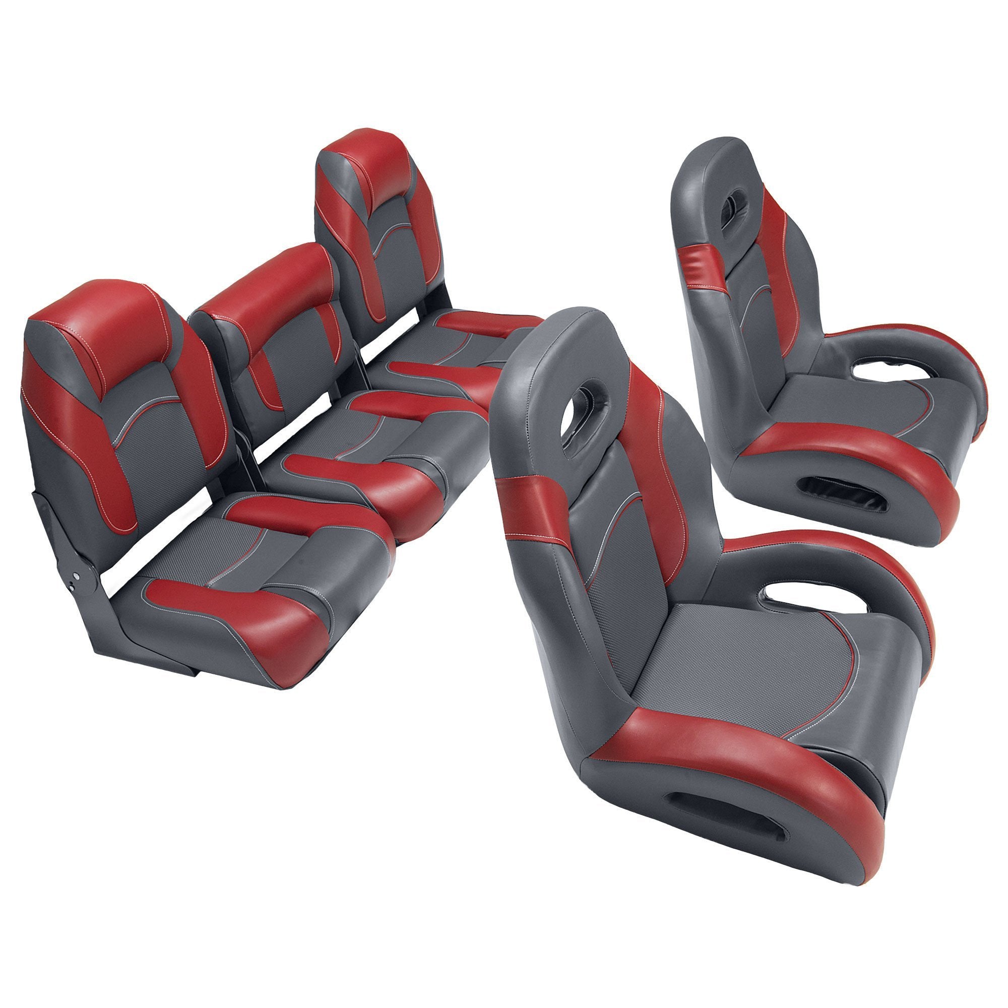 Bucket seat - GT2 COMPLETE SET - Llebroc Industries - bass boat / 3-person  / multi-color