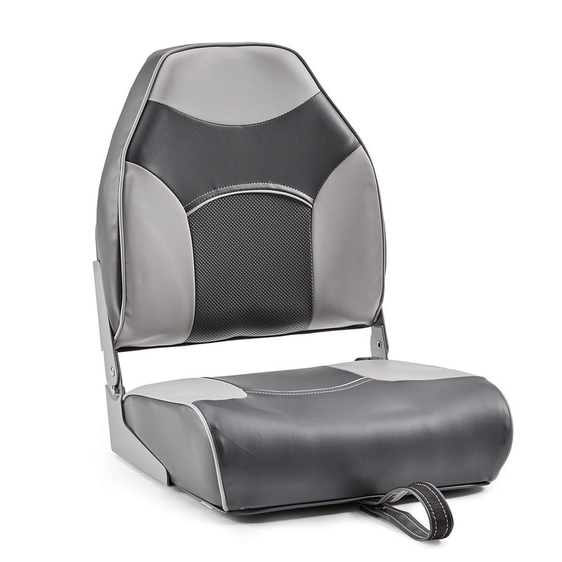 DeckMate Mesh Folding Boat Seat - Gray